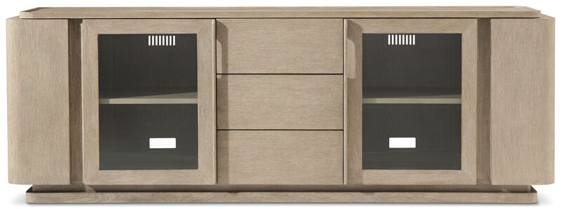 Repose Glass Door Media Console image number 0